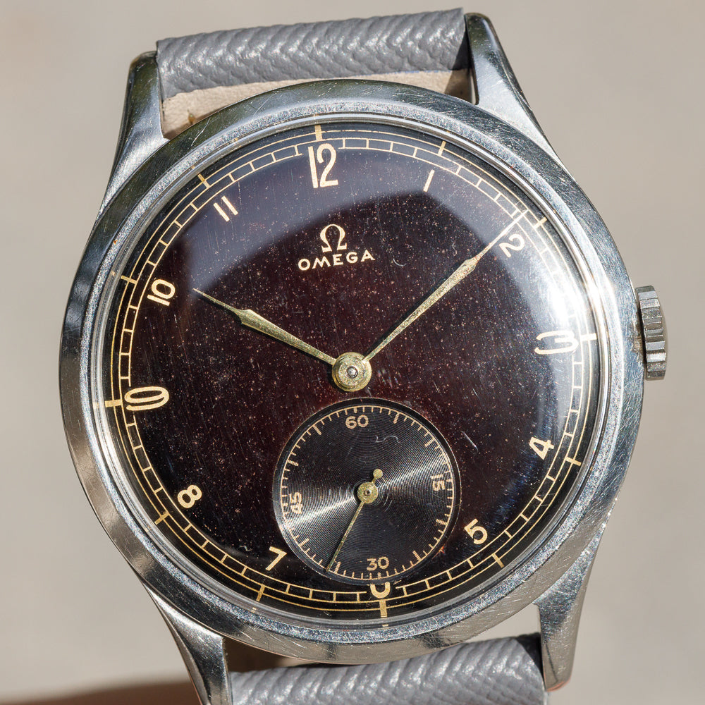 OMEGA Ref.CK2181 Oversize 38mm Black Gilt dial Cal.30T2