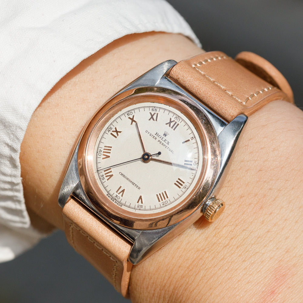 ROLEX BUBBLE BACK Ref.2940 Applied Roman Dial