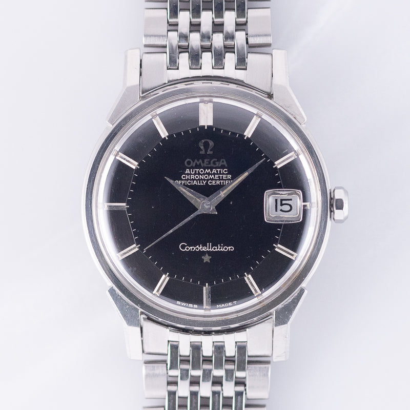 OMEGA Constellation ステンレススチール ブラック OMEGA Constellation Ref.168.005 Mint Black Gilt Dial – TIMEANAGRAM