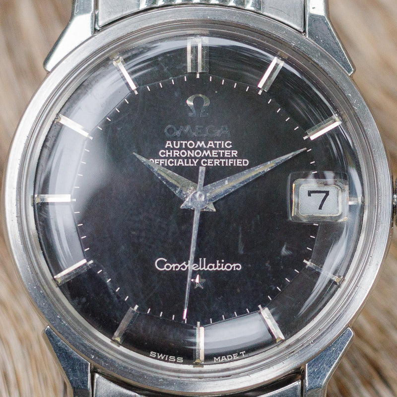 OMEGA Constellation Ref.168.005 Mint Black Gilt Dial