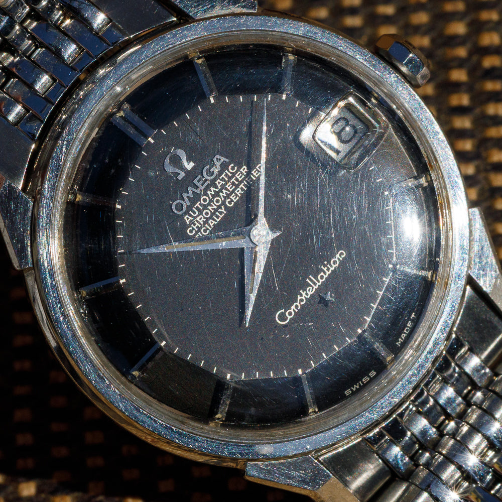 OMEGA Constellation Ref.168.005 Mint Black Gilt Dial – TIMEANAGRAM