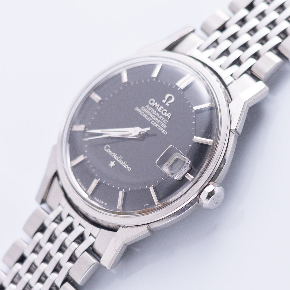 OMEGA Constellation Ref.168.005 Mint Black Gilt Dial – TIMEANAGRAM
