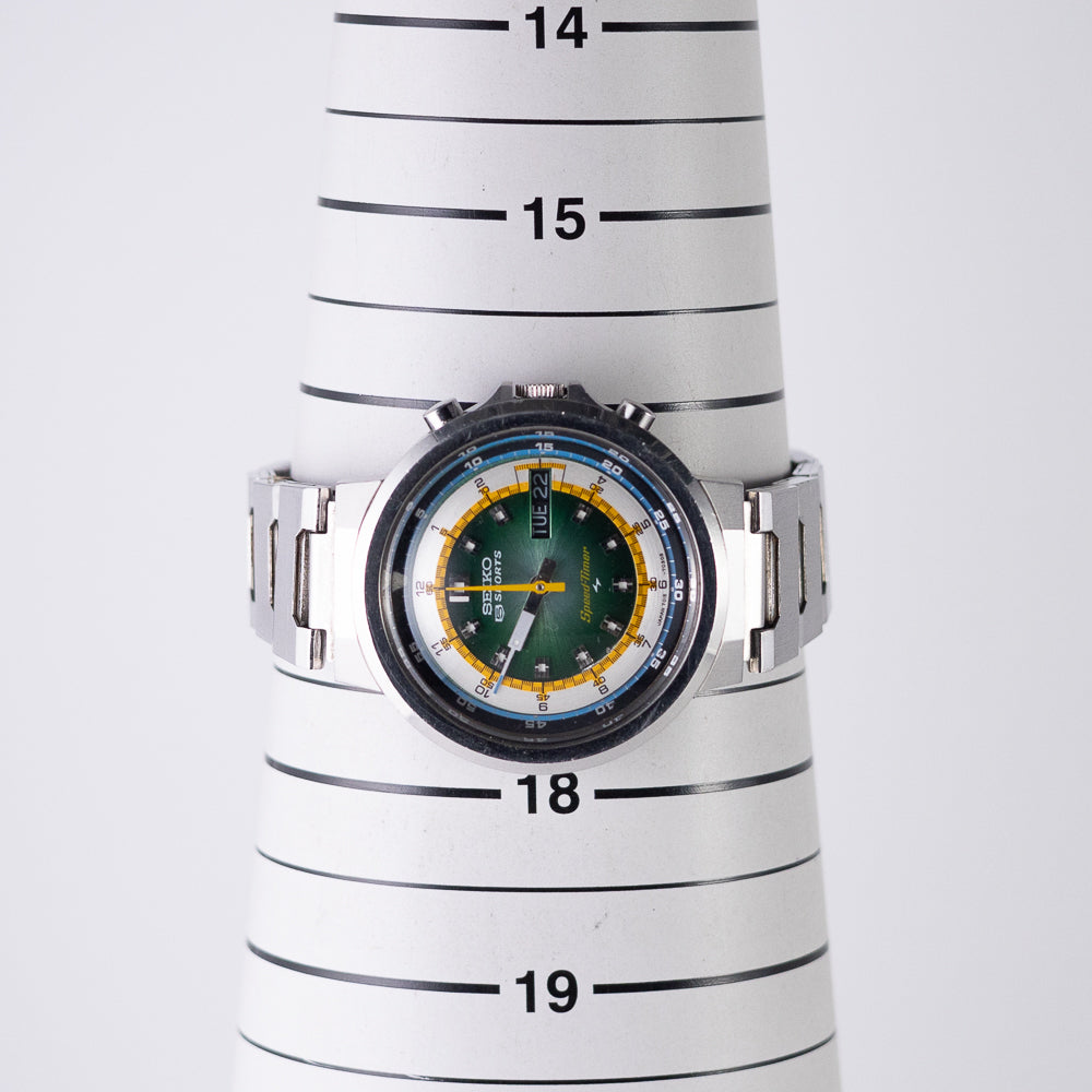 ★SEIKO セイコー 5 クロノグラフ 7015-7020 腕時計　不動品★ SEIKO 5 SPORTS SPEEDTIMER REF.7015-7020 Hulk