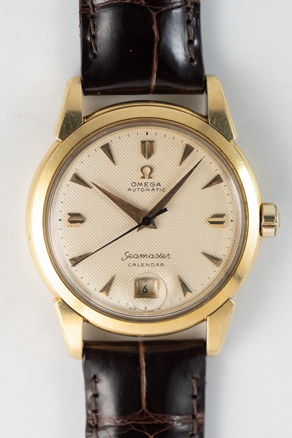 OMEGA Seamaster Calendar Ref 2627 18KYG TIMEANAGRAM omega-seamaster-calendar-ref-2627-18kyg-timeanagram