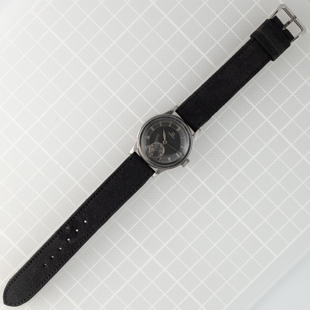 OMEGA Cal.23.4SC Earliest Waterproof Model Grey Gilt Dial