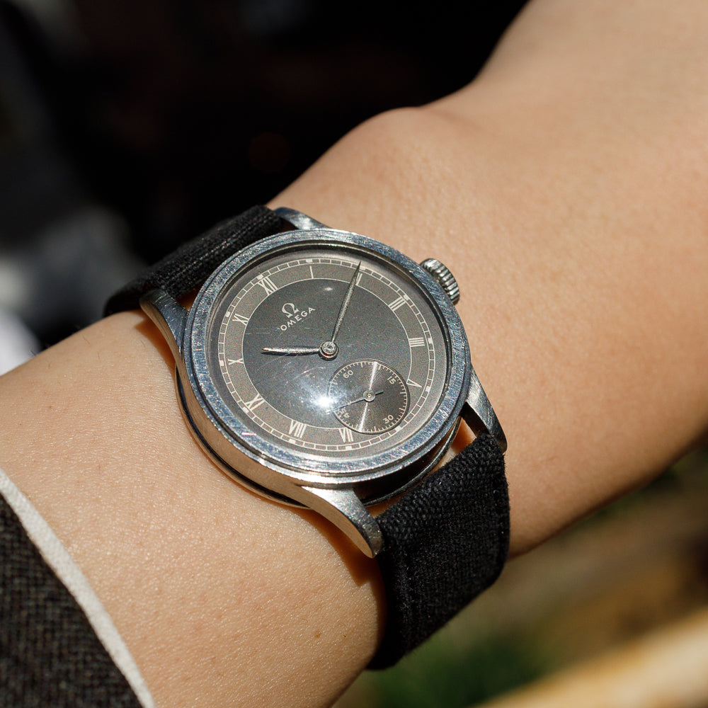 OMEGA Cal.23.4SC Earliest Waterproof Model Grey Gilt Dial