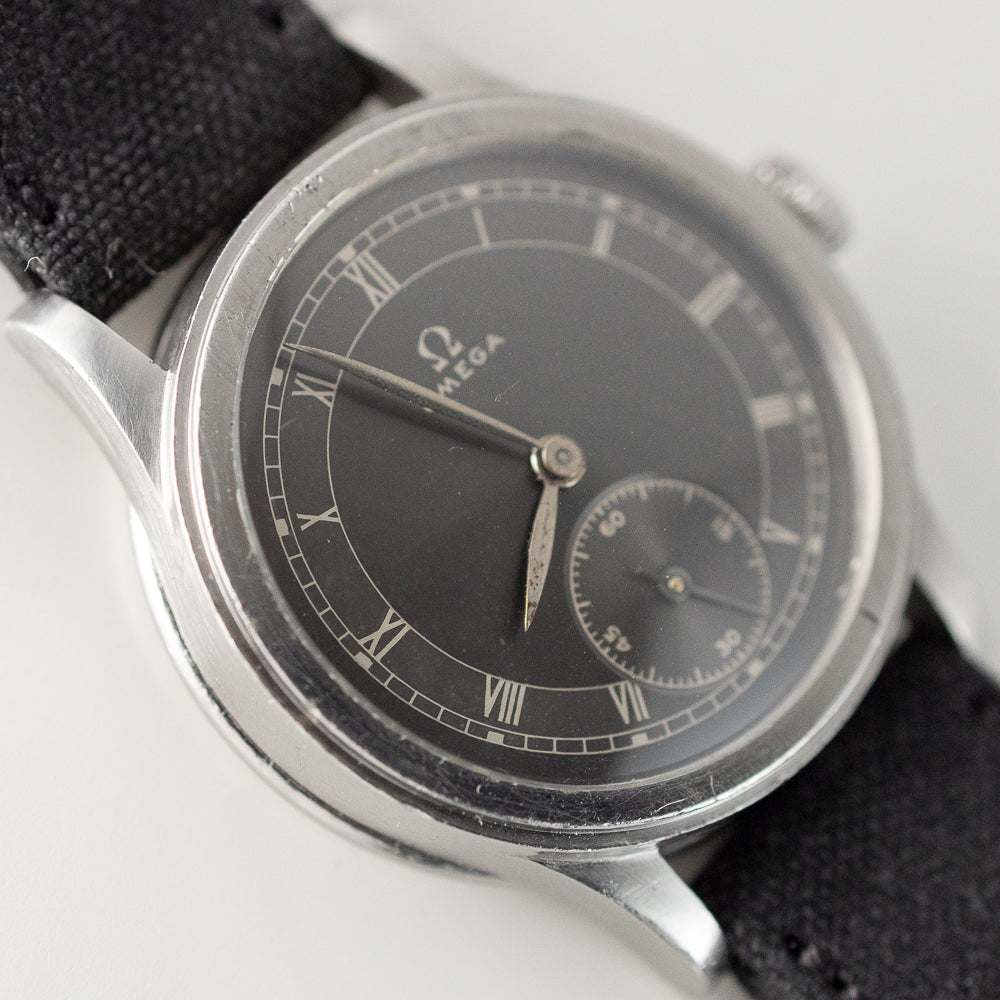 OMEGA Cal.23.4SC Earliest Waterproof Model Grey Gilt Dial
