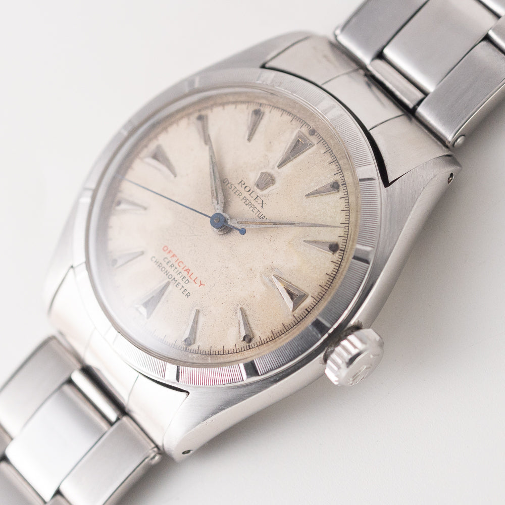 ROLEX SEMI BUBBLE BACK Ref.6085 with WAB Elastic Bracelet