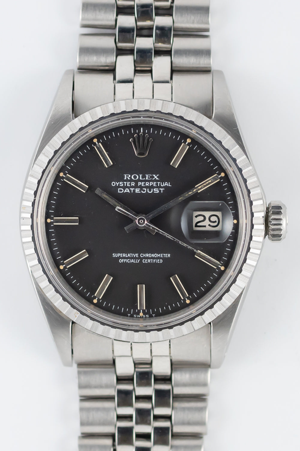 ROLEX DATEJUST Ref.1603 Black Matte Dial