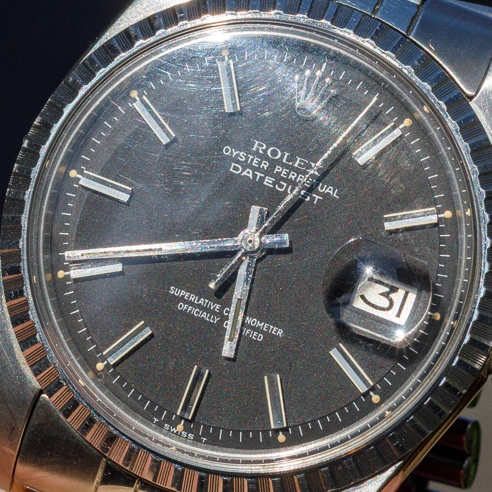 ROLEX DATEJUST Ref.1603 Black Matte Dial