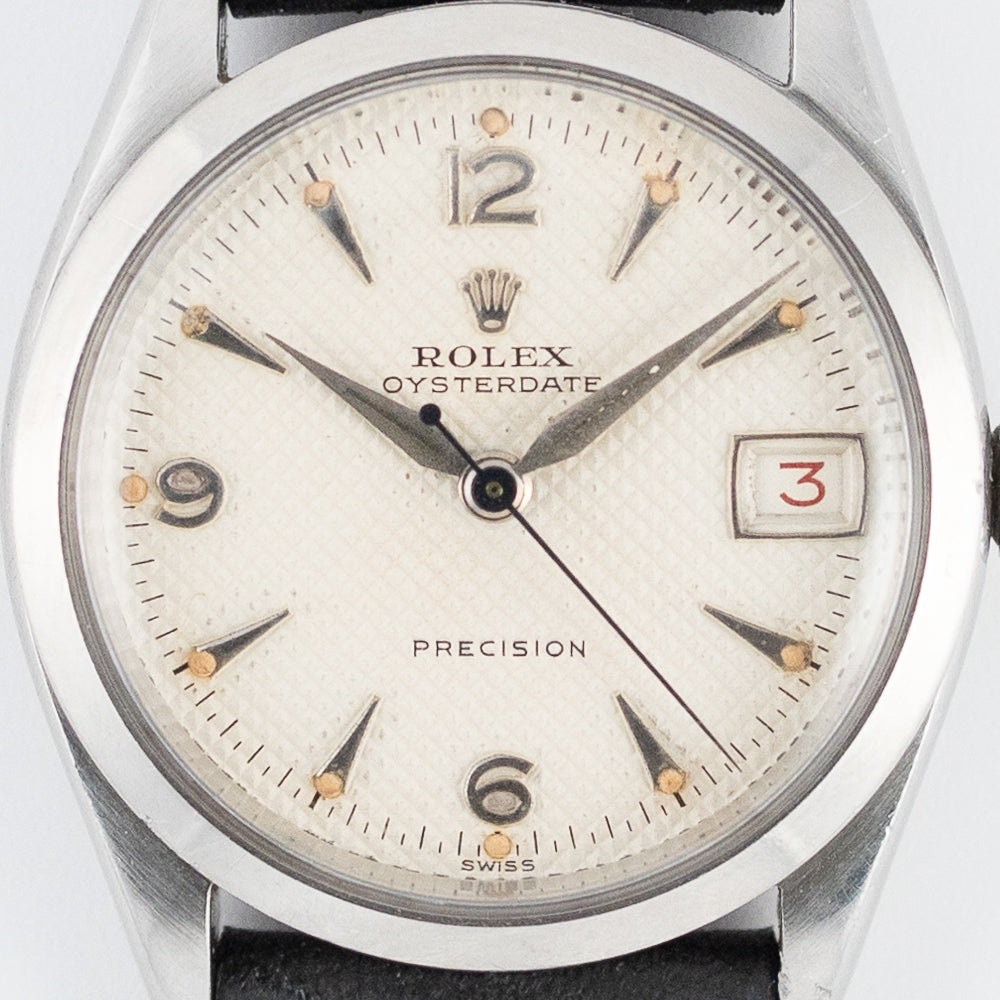 ROLEX OYSTERDATE Ref.6266 GUILLOCHE Dial