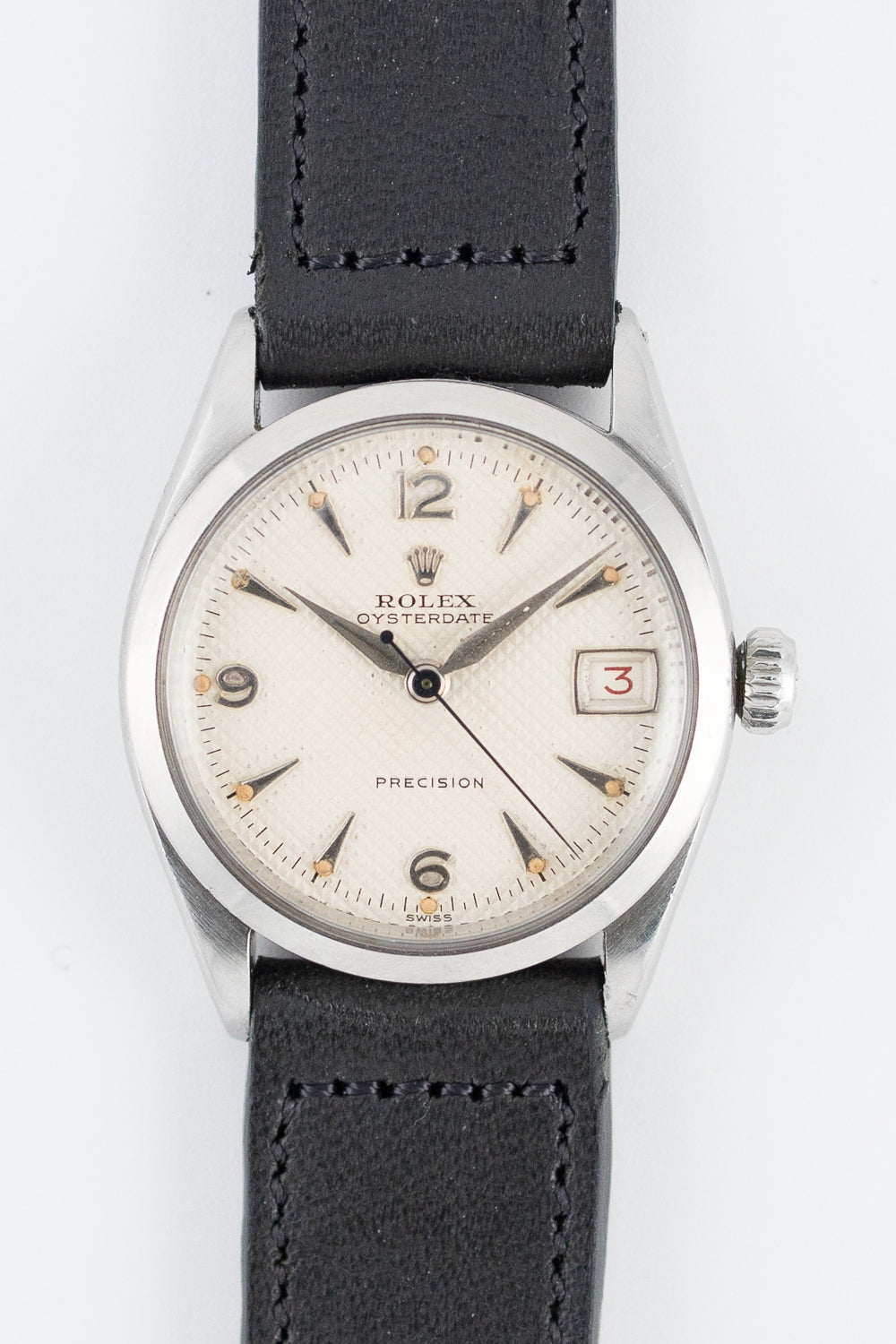 ROLEX OYSTERDATE Ref.6266 GUILLOCHE Dial – TIMEANAGRAM