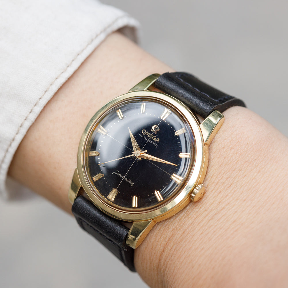 OMEGA JUMBO SEAMASTER Ref.14764 Black Gilt Dial