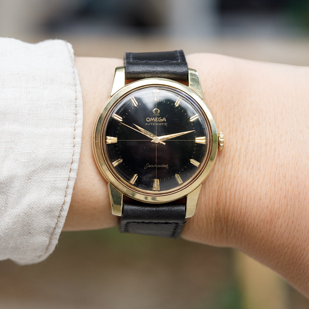 OMEGA JUMBO SEAMASTER Ref.14764 Black Gilt Dial