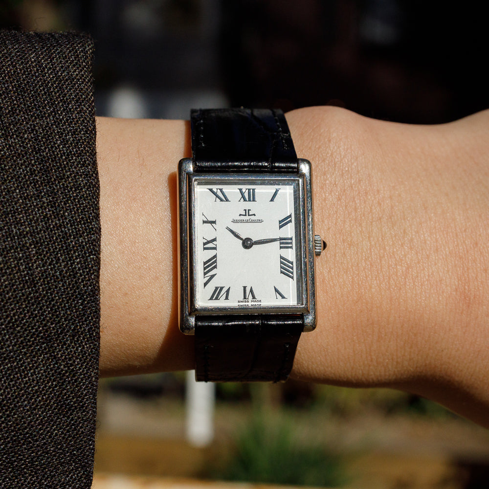 JAEGER LECOULTRE Tank Ref.6029 22 18k white gold – TIMEANAGRAM