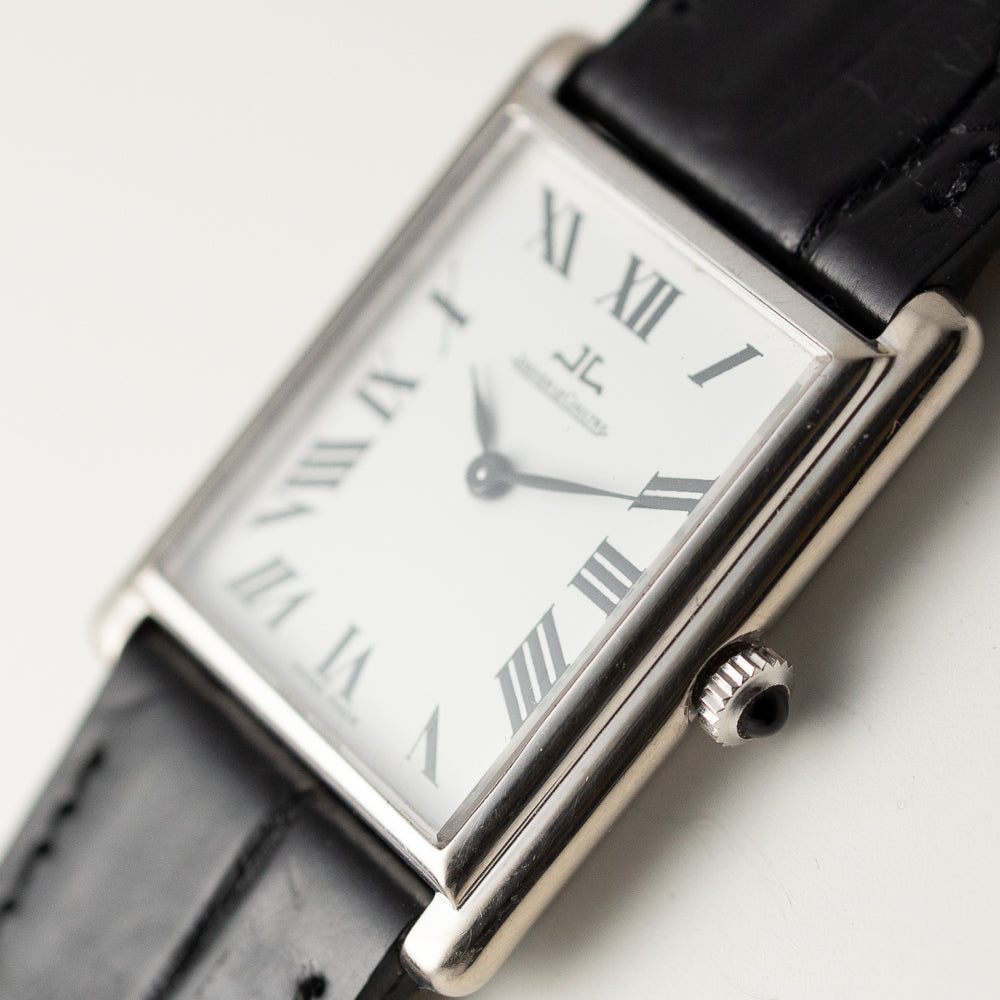 JAEGER LECOULTRE Tank Ref.6029 22 18k white gold – TIMEANAGRAM