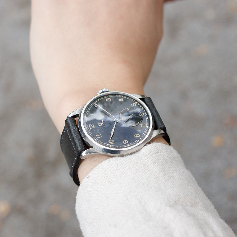 OMEGA Oversize 38mm Black Gilt dial Cal.26.5SOBT2