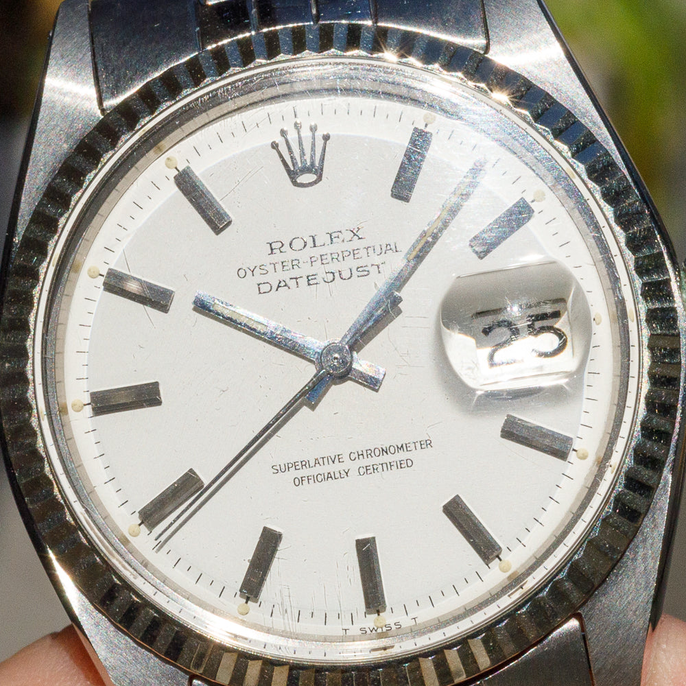 ROLEX DATEJUST Ref.1601 Very Rare Matte White Dial