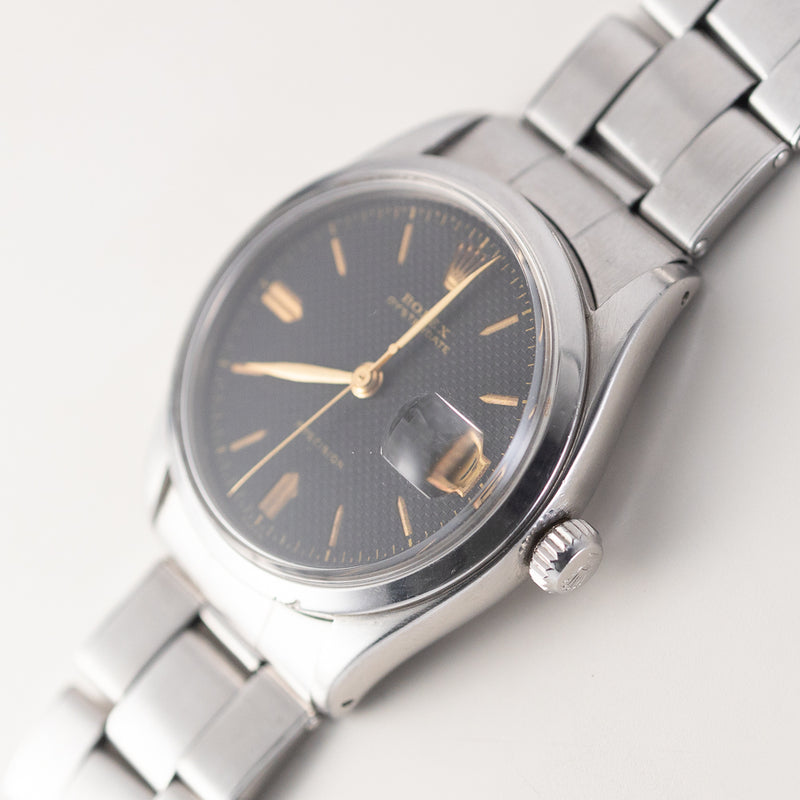 ROLEX OYSTERDATE Ref.6294 Black Honeycomb Dial