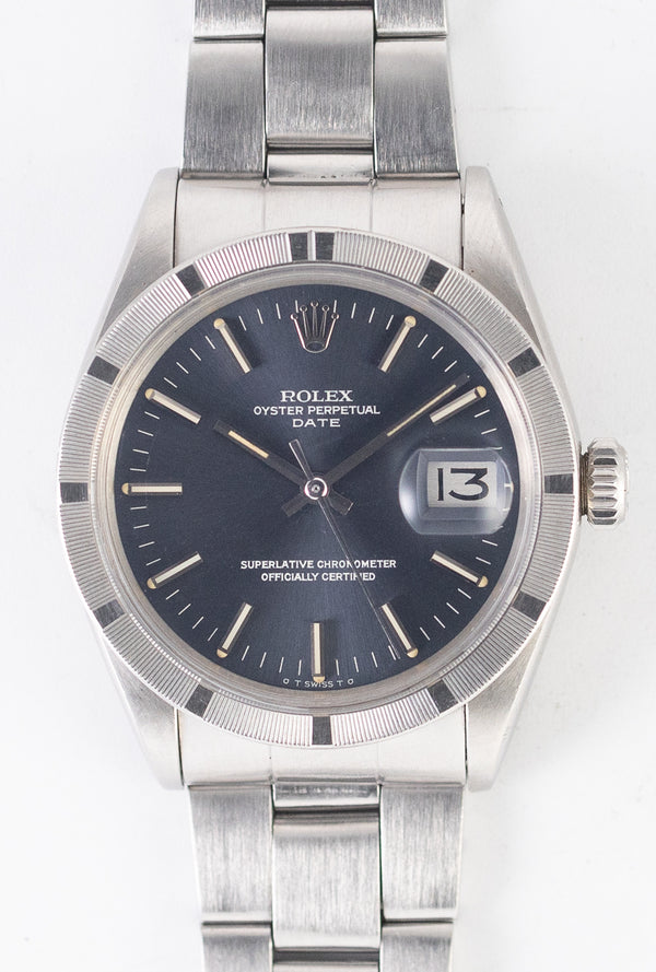 ROLEX OYSTER PERPETUAL DATE Ref.1501 BLUE SIGMA