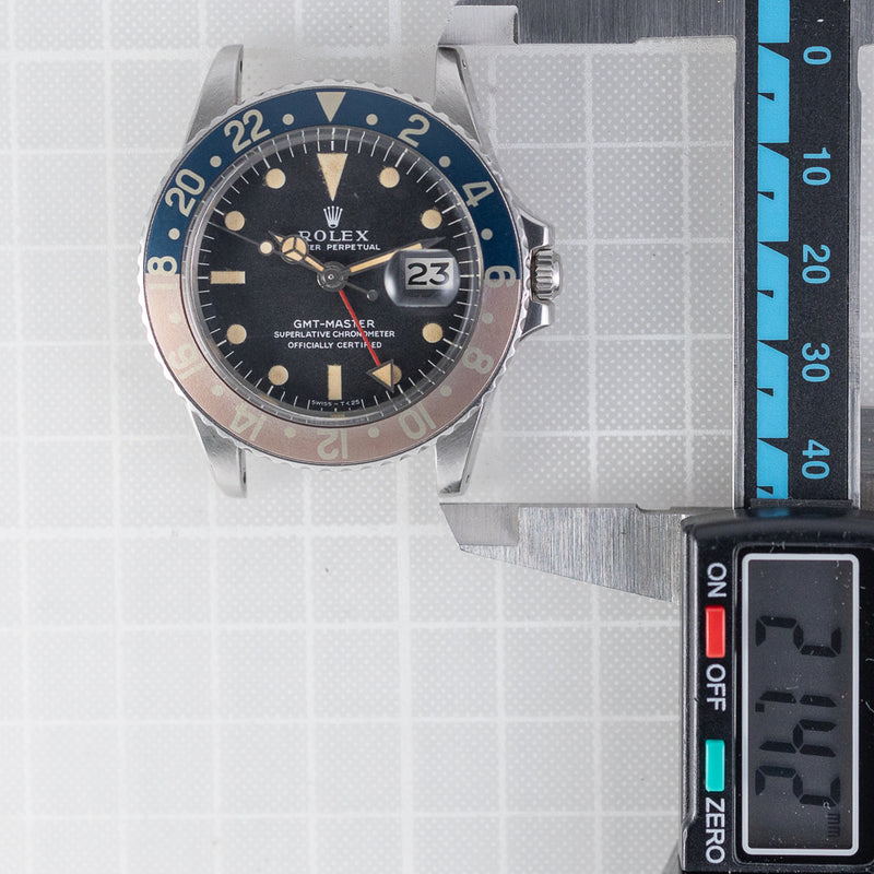 ROLEX GMT-MASTER Ref.1675 MK1 Long E Fat Bezel