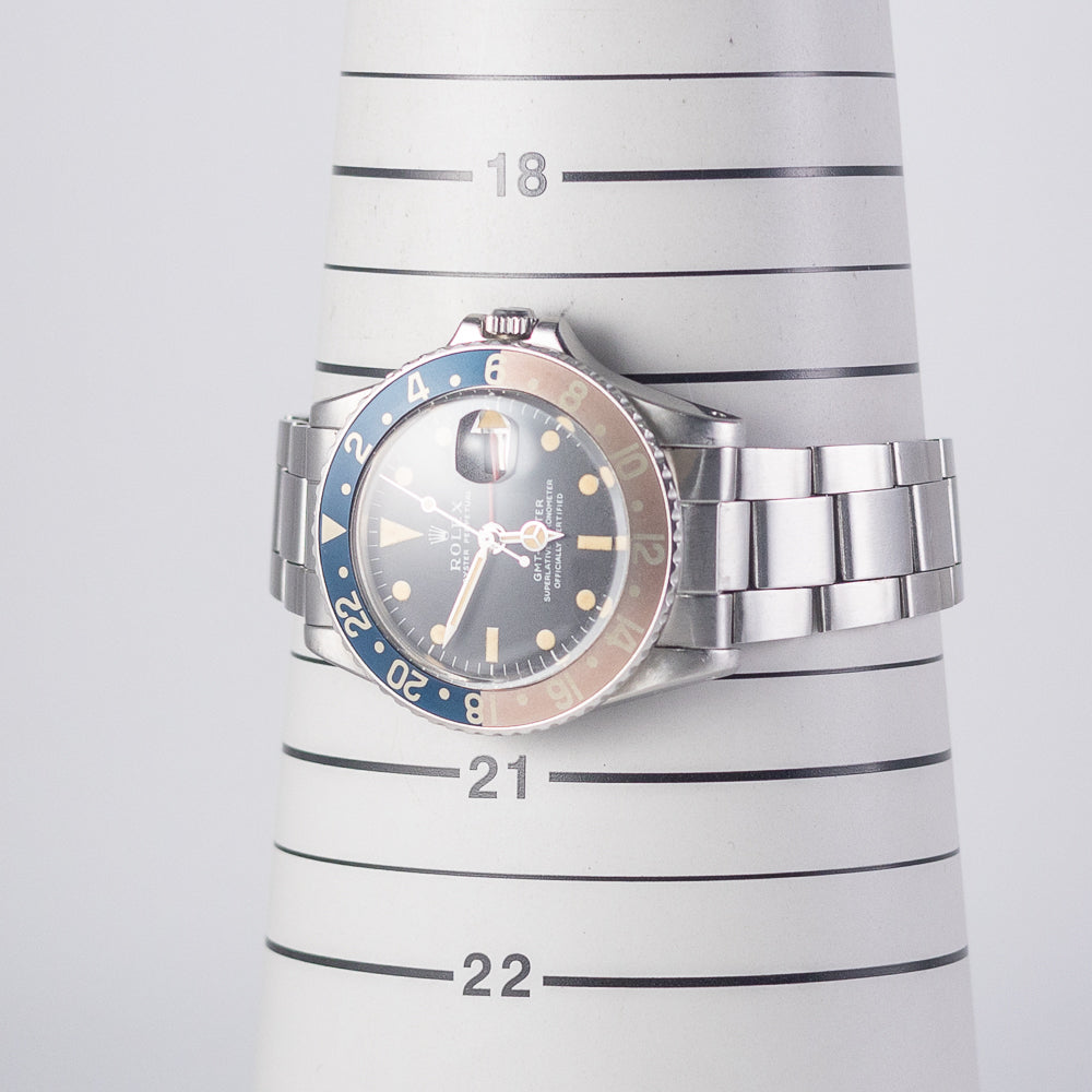 ROLEX GMT-MASTER Ref.1675 matte MK1 Fat font insert