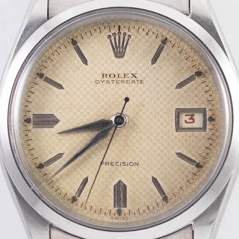 ROLEX OYSTERDATE Ref.6294 Honeycomb Dial