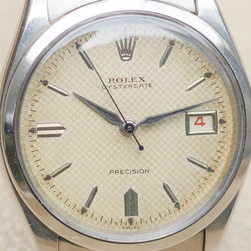 ROLEX OYSTERDATE Ref.6294 Honeycomb Dial