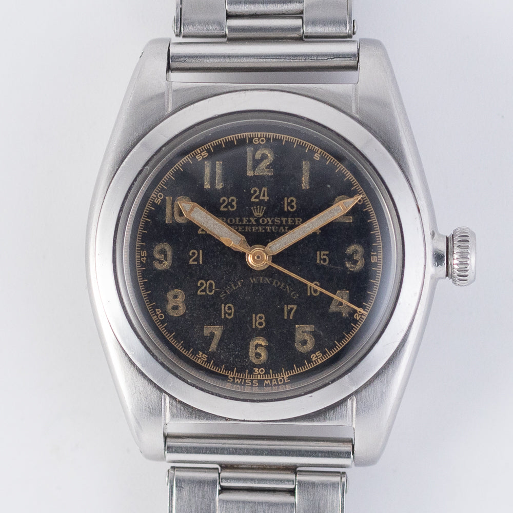ROLEX Bubble back Ref.2940 Black Gilt Majestic Dial – TIMEANAGRAM