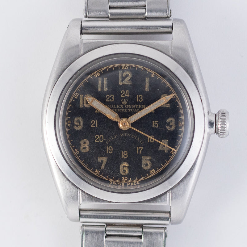 ROLEX Bubble back Ref.2940 Black Gilt Majestic Dial