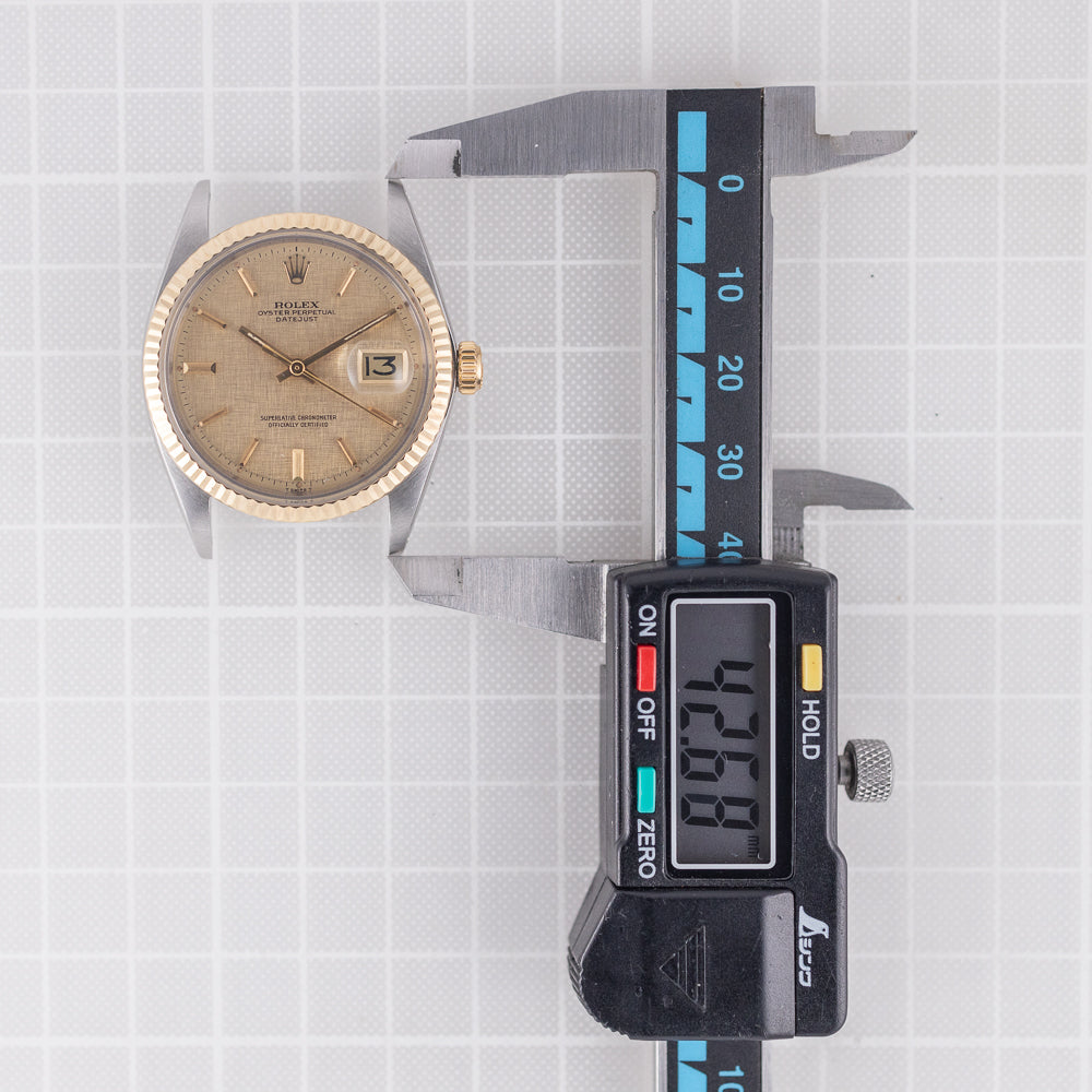 ROLEX DATEJUST Ref.1601 Linen – TIMEANAGRAM