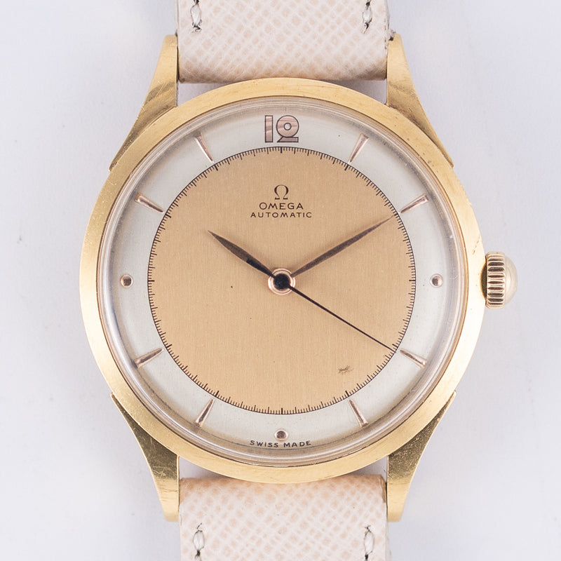 OMEGA Ref.2582 Two Tone Copper Dial 18K Yellow Gold Bumper