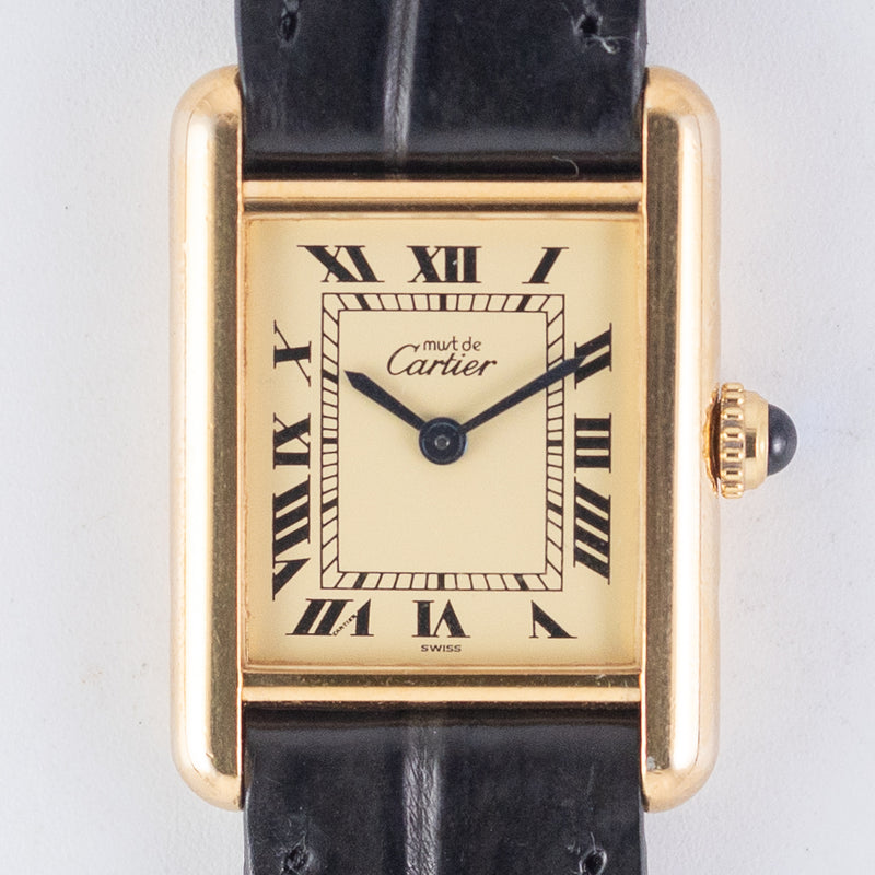 CARTIER SM MUST DE TANK REF.5057001 with Box