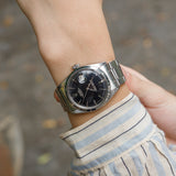 ROLEX DATEJUST Ref.1600 Glossy Black Gilt Dial