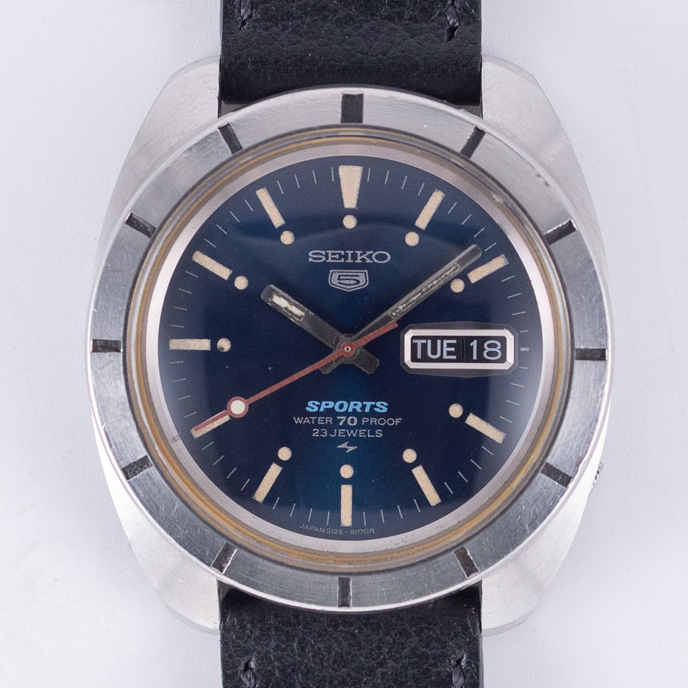 JA-2637| セイコー SEIKO 5 Sports 5126-8080 希少品 初のWATER
