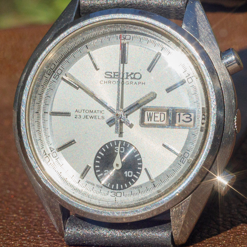 SEIKO CHRONOGRAPH REF.7018-7000 FLYBACK ONE EYED PANDA