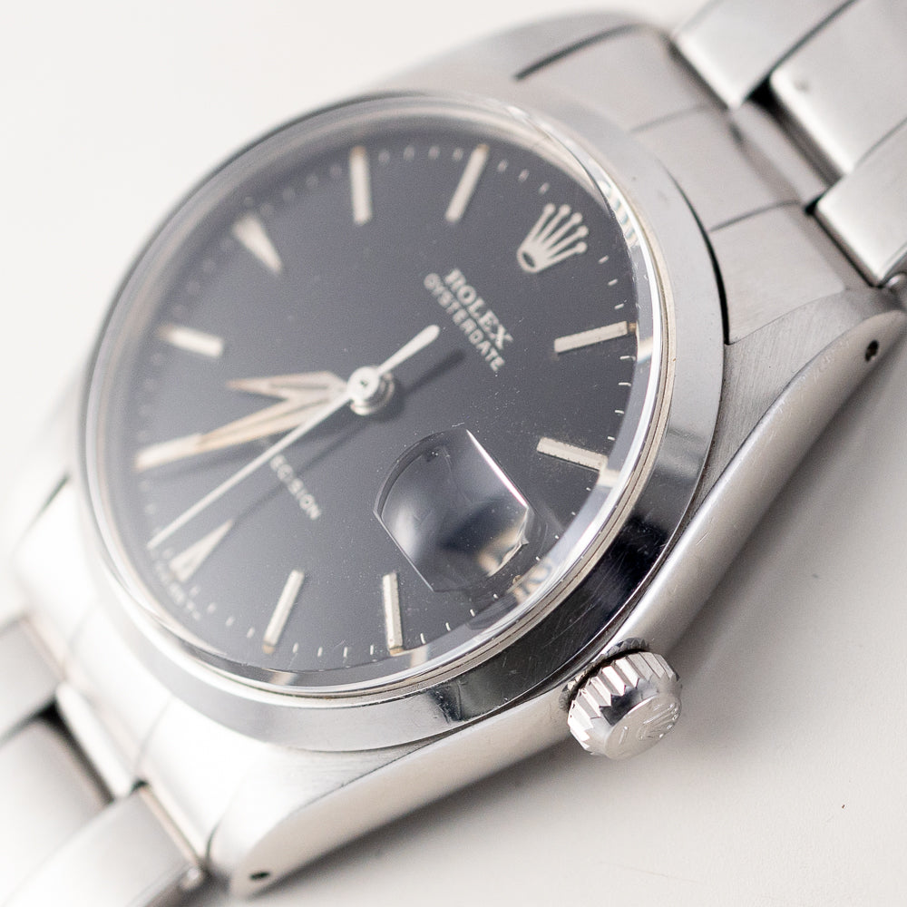 ROLEX OYSTERDATE Ref.6694 Black Gilt Dial – TIMEANAGRAM
