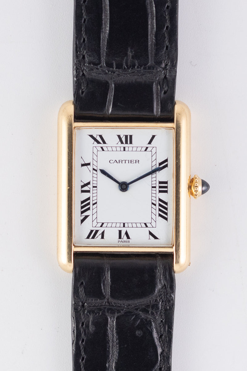 CARTIER LM TANK LC Ref.78086 Paris Dial Old Cabochon Crown