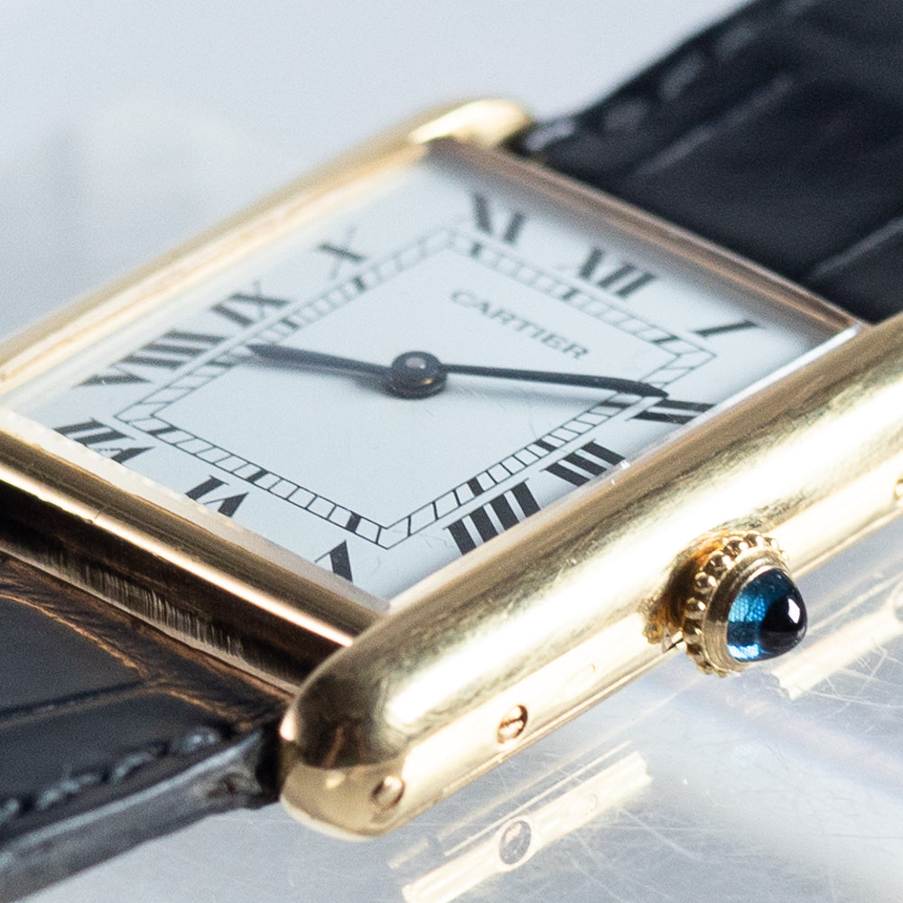 CARTIER LM TANK LC Ref.78086 Paris Dial Old Cabochon Crown