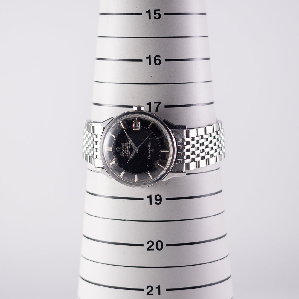 OMEGA Constellation Ref.168.005　DOG LEG PIE PAN BLACK GILT DIAL