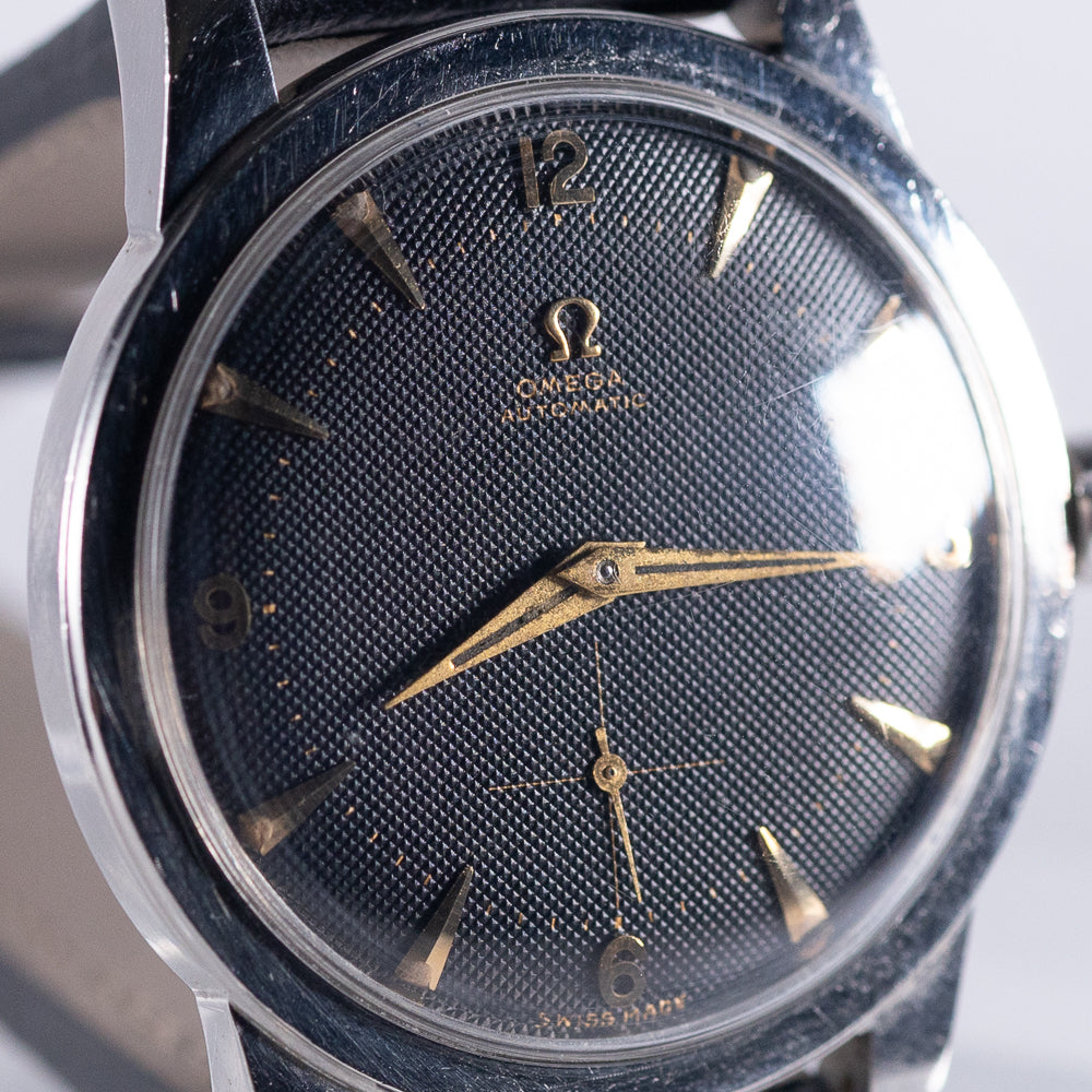 OMEGA Ref.2493-7 Jumbo Seamaster Black Guilloche Bumper