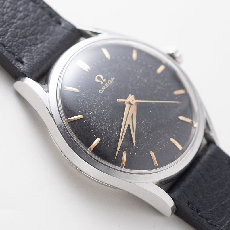 OMEGA Ref.2892-1SC Black Gilt Pie Pan Dial