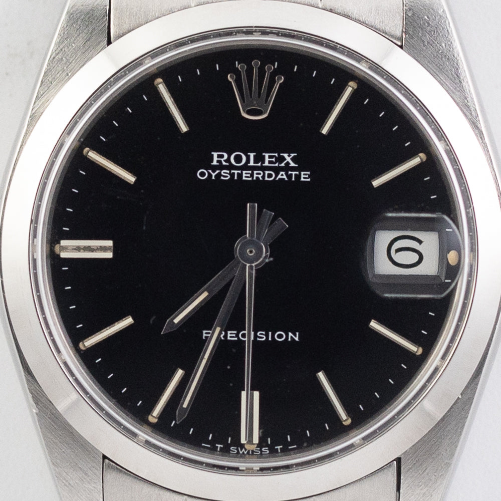 ROLEX OYSTERDATE Ref.6466 Black Mirror Dial