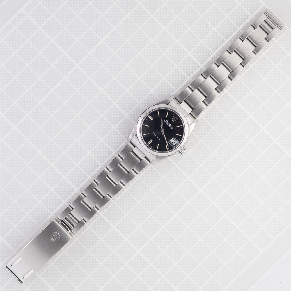 ROLEX OYSTERDATE Ref.6466 Black Mirror Dial