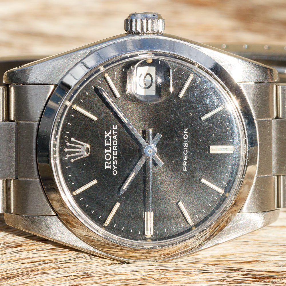 ROLEX OYSTERDATE Ref.6466 Black Mirror Dial