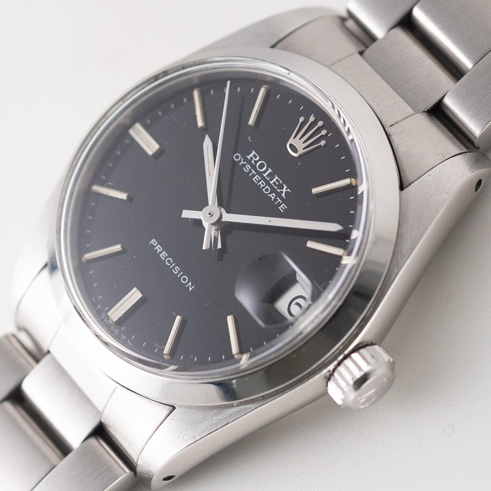 ROLEX OYSTERDATE Ref.6466 Black Mirror Dial