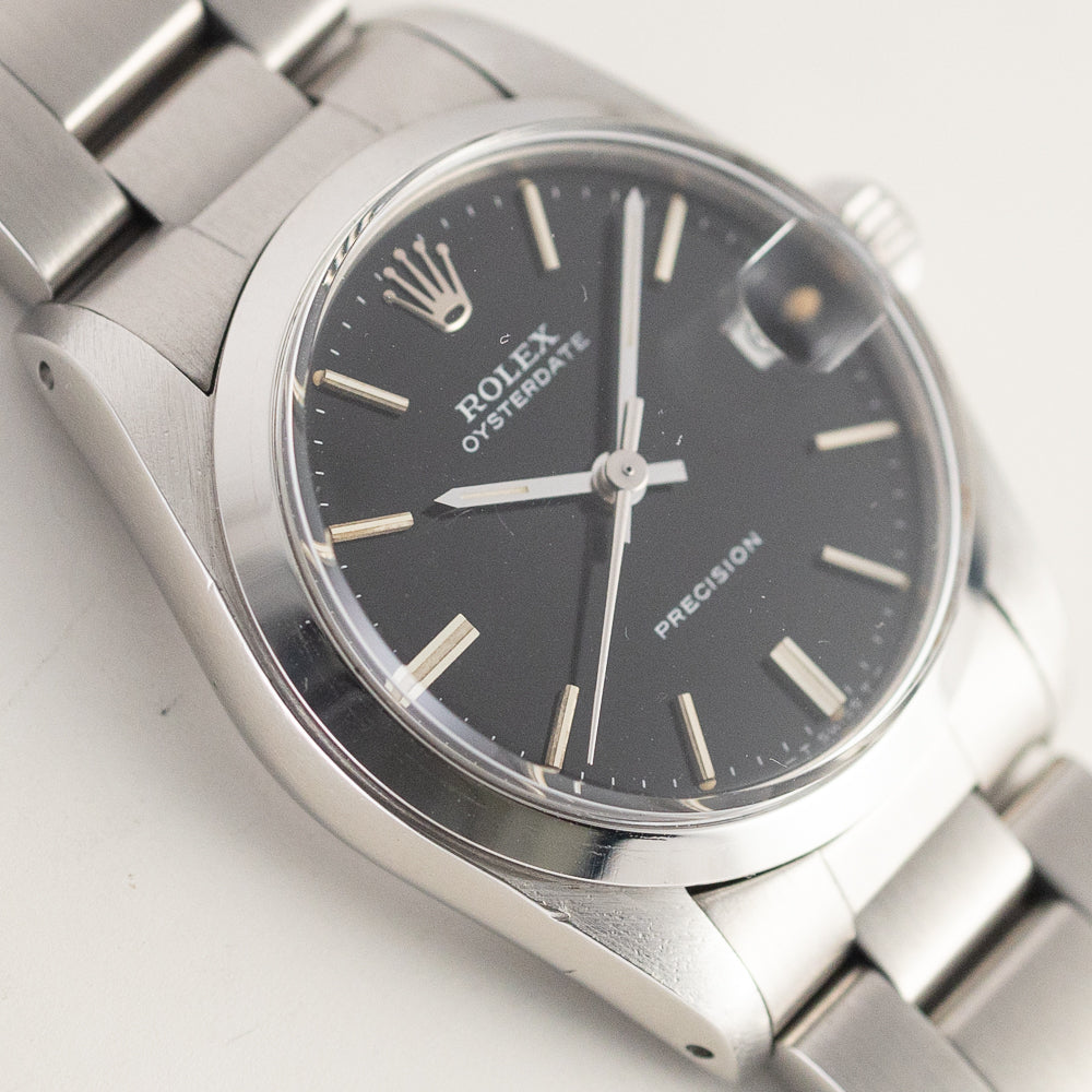 ROLEX OYSTERDATE Ref.6466 Black Mirror Dial
