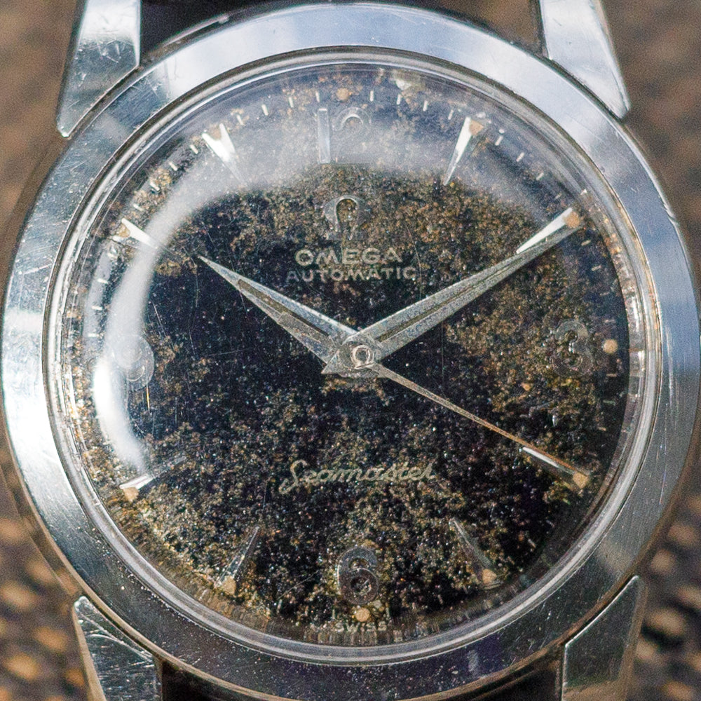 OMEGA Seamaster 腕時計 アナログ OMEGA Seamaster Ref.2828 Black Gilt Dial