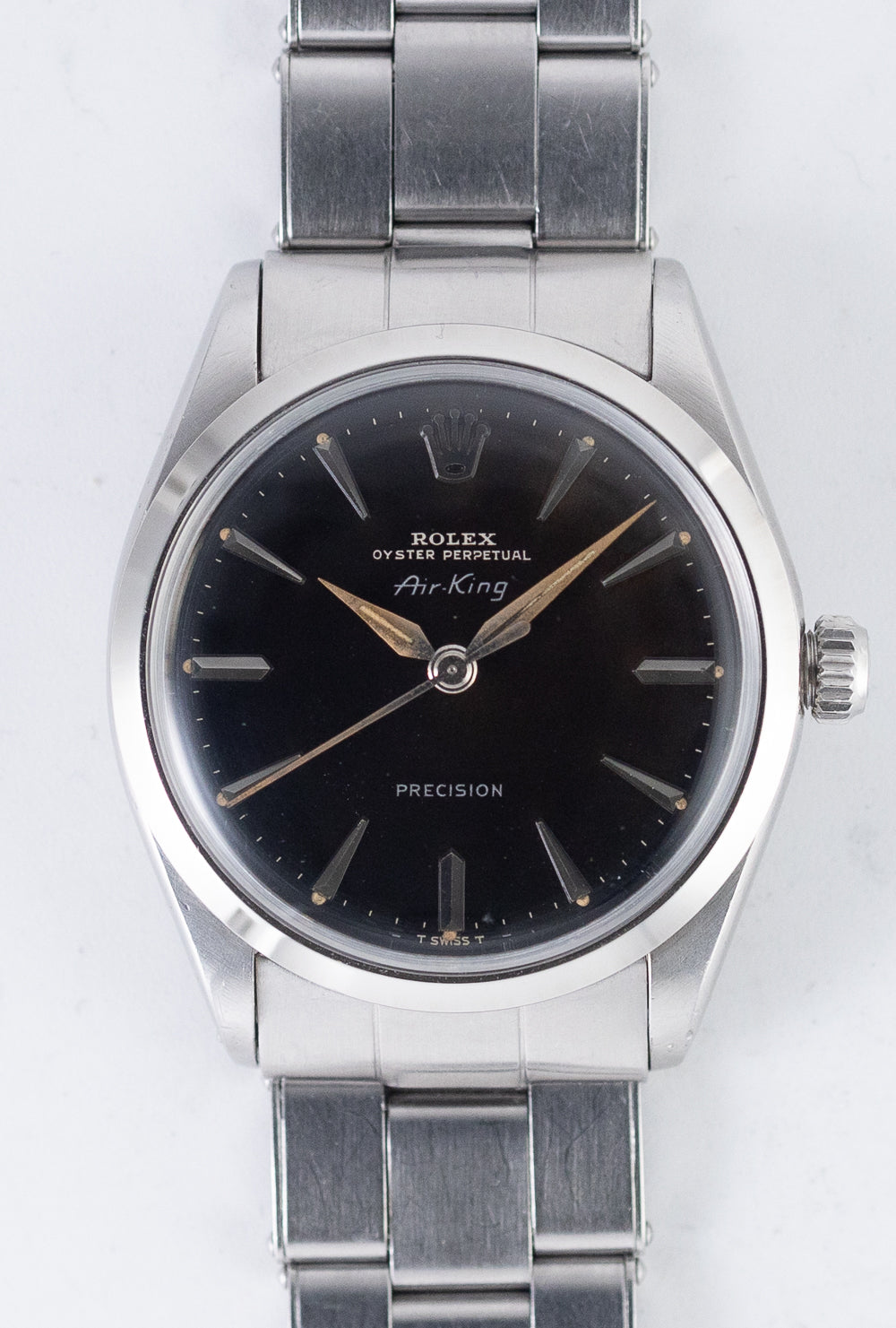 ROLEX Air-king Ref.5500 Tropical Hand With 6635 Elastic Bracelet