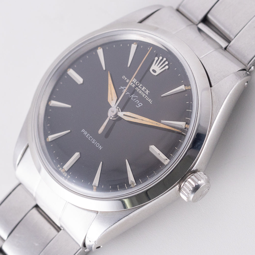 ROLEX Air-king Ref.5500 Tropical Hand With 6635 Elastic Bracelet